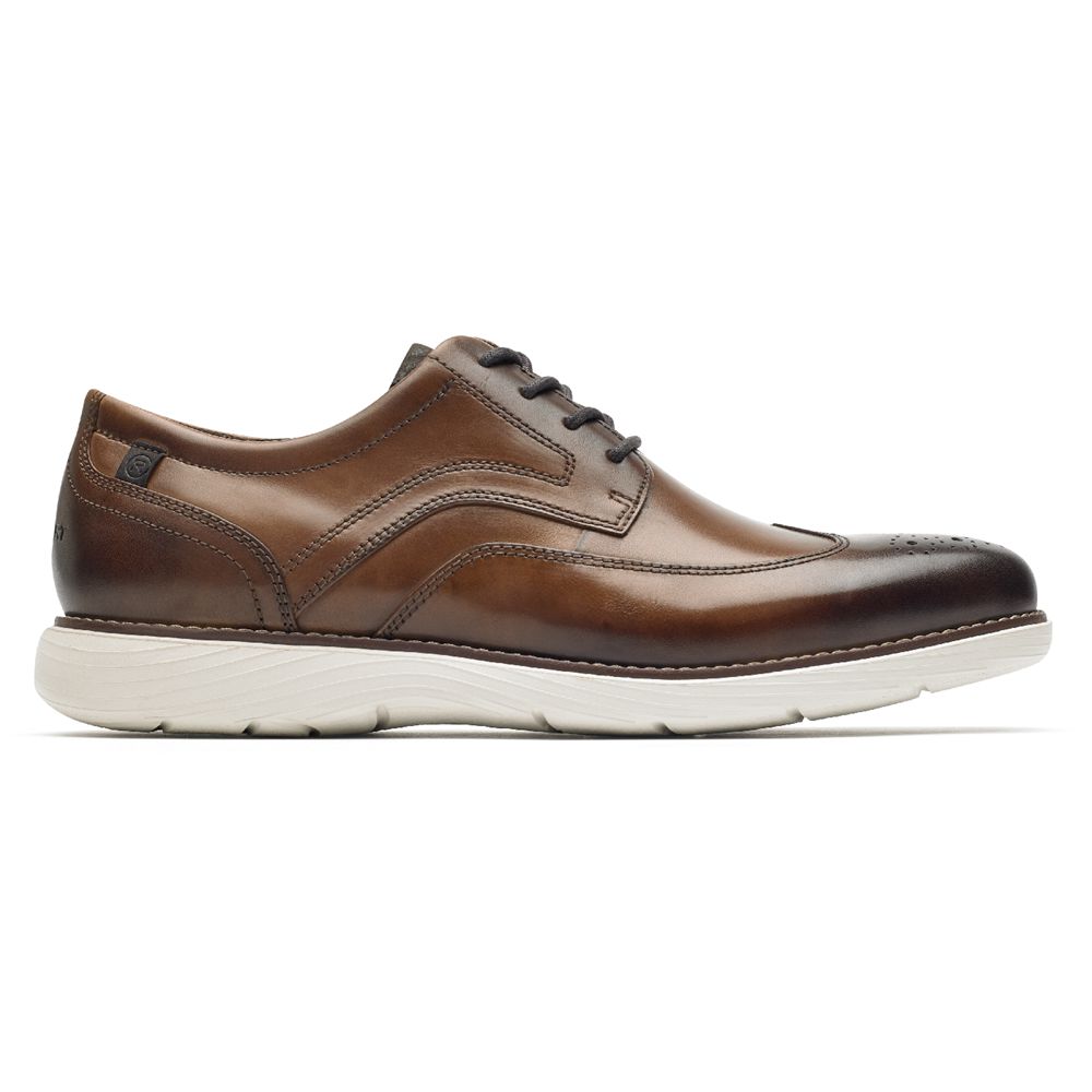 Rockport Canada Garett Wingtip - Mens Oxfords Cognac (YFO825716)